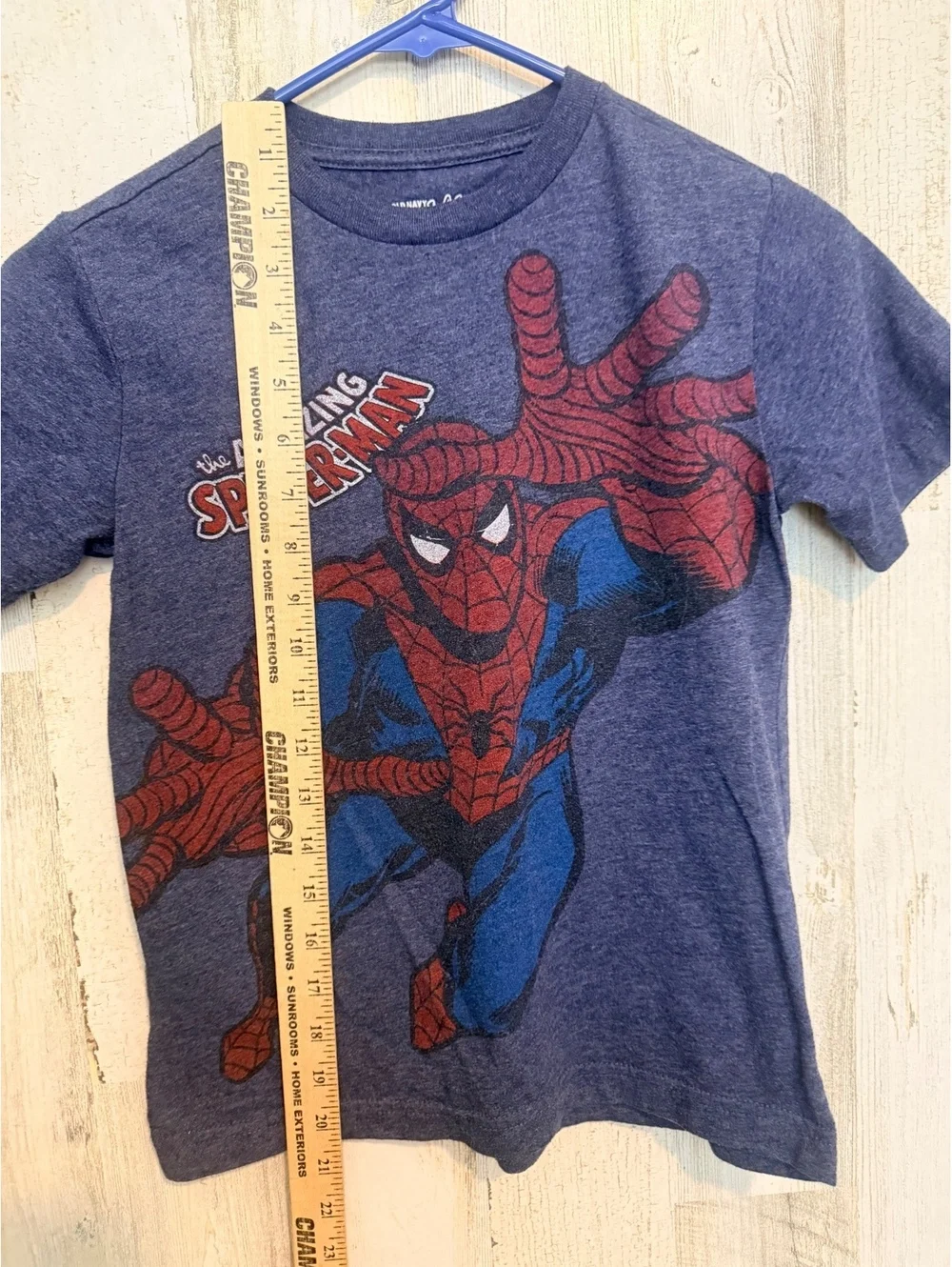 Old Navy Boys Small Spider-Man Graphic T-Shirt Blue Cotton